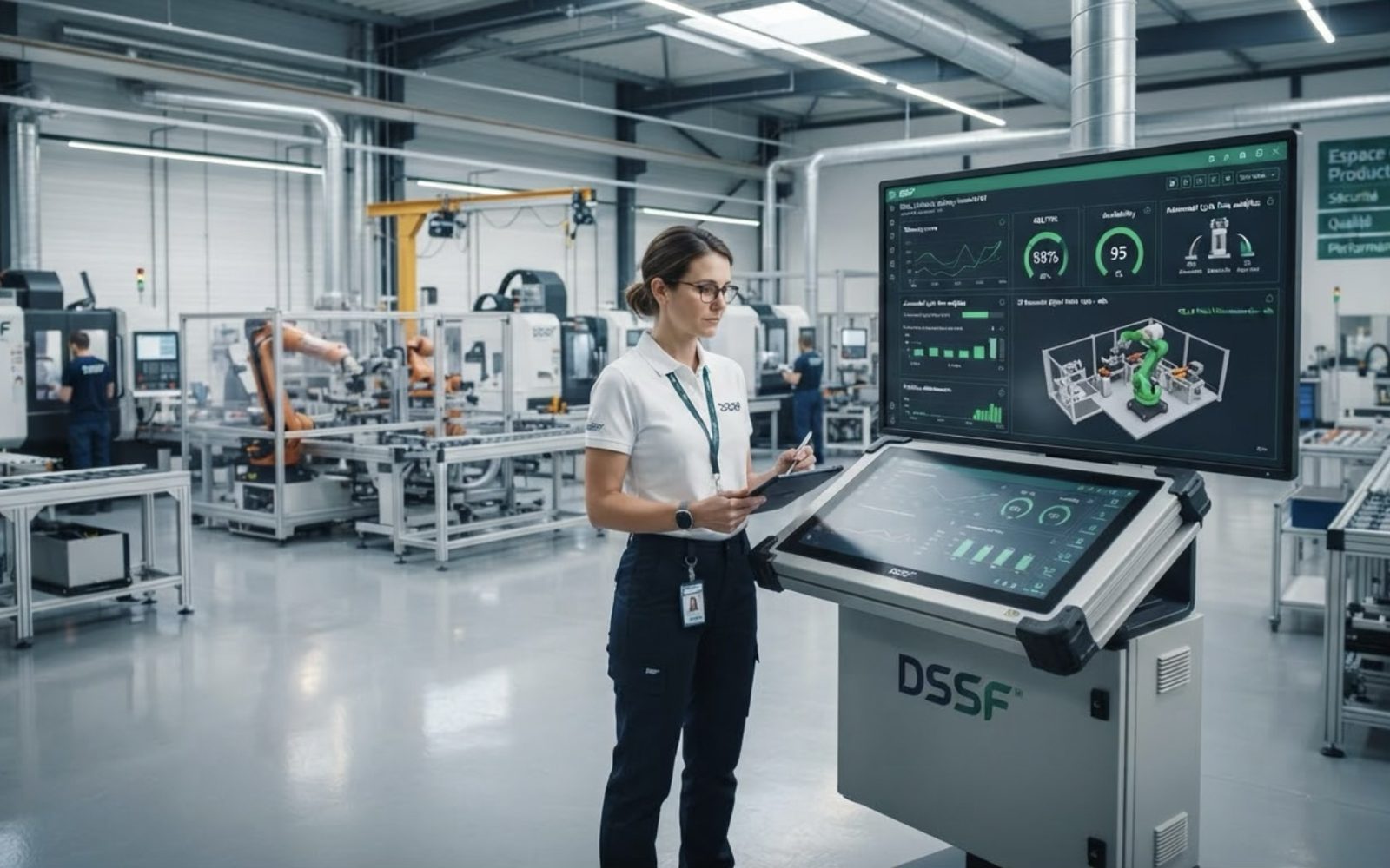 Supervision and inspection station on the DSSF floor
